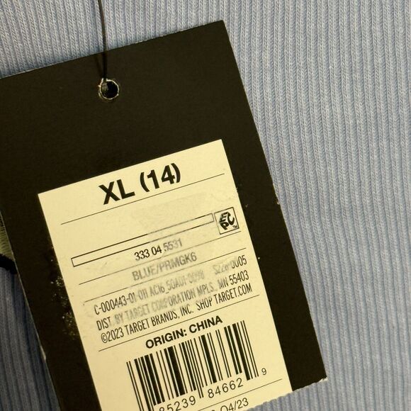 Art Class Girls Blue Long Sleeve Lightly Ribbed Smiley Shirt Size XL 14 New! - Picture 7 of 9